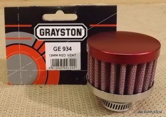 13Mm Breather Vent Filter – Red