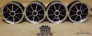 JBW BRM 10x4.5 Black Machined Lip ET24