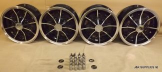 JBW D1 12x5 Black Machined Lip ET25