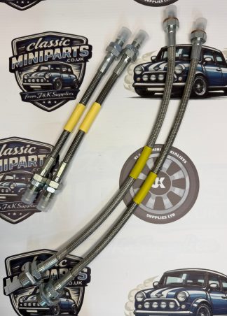 Braided Brake Hose – Car Set – Front Drum Brakes