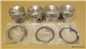 1275 Piston And Ring Set - Dished Top - 8.8:1 Compression