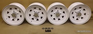 JBW W8 Steel Wheels 10x4.5 White ET0